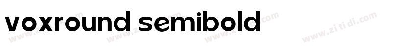 voxround semibold字体转换